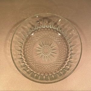Arcoroc France Dining Vintage Arcoroc France Diamant Starburst 9 Serving Bowl Clear Glass Diamond Poshmark